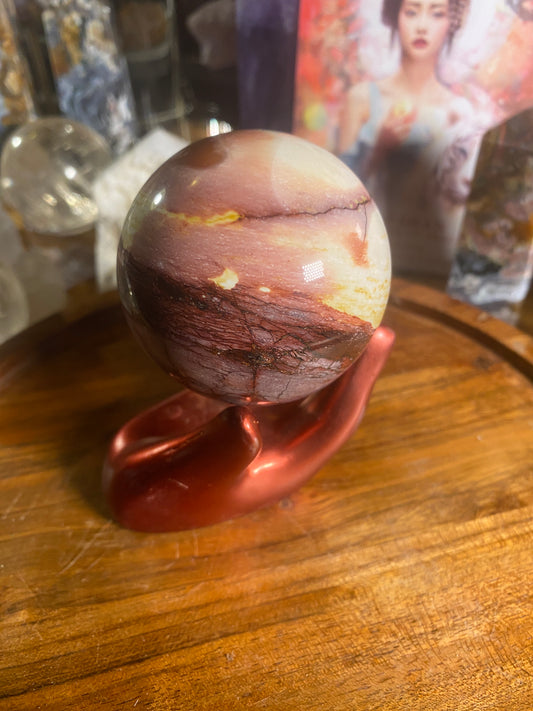 Gorgeous Mookite Jasper Sphere