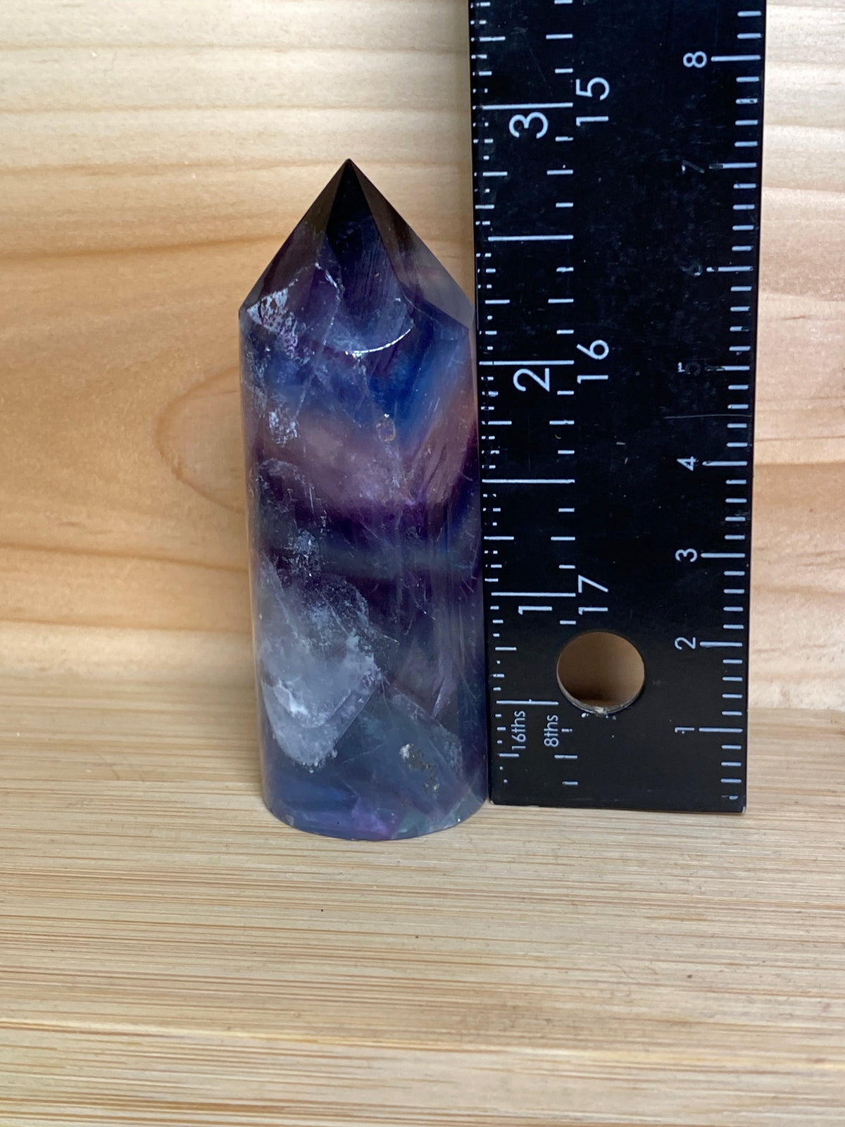 Rainbow Fluorite Cylinder Tower · No. 1