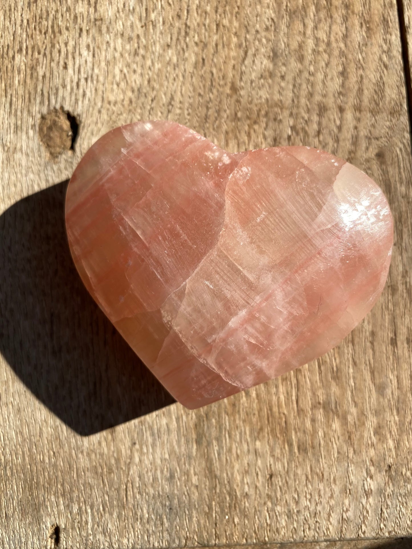 Pink Calcite Crystal Carving