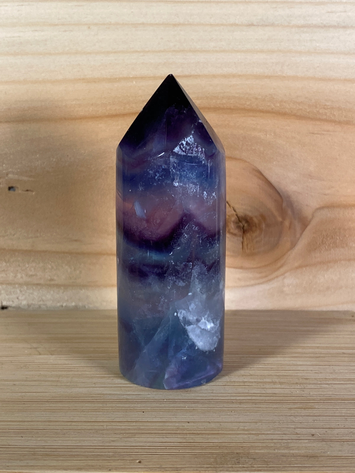 Rainbow Fluorite Cylinder Tower · No. 1