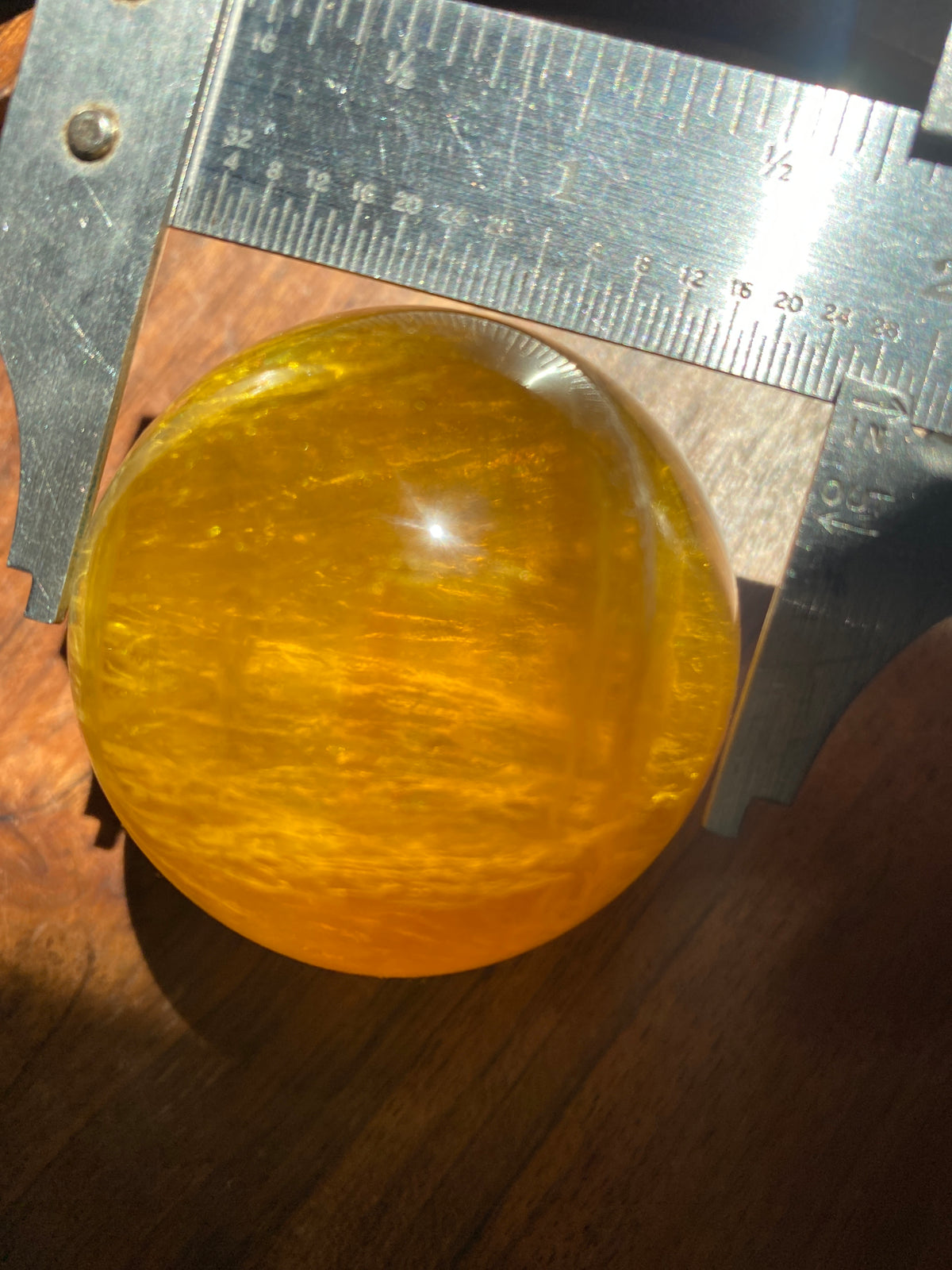 Yellow Fluorite Sphere