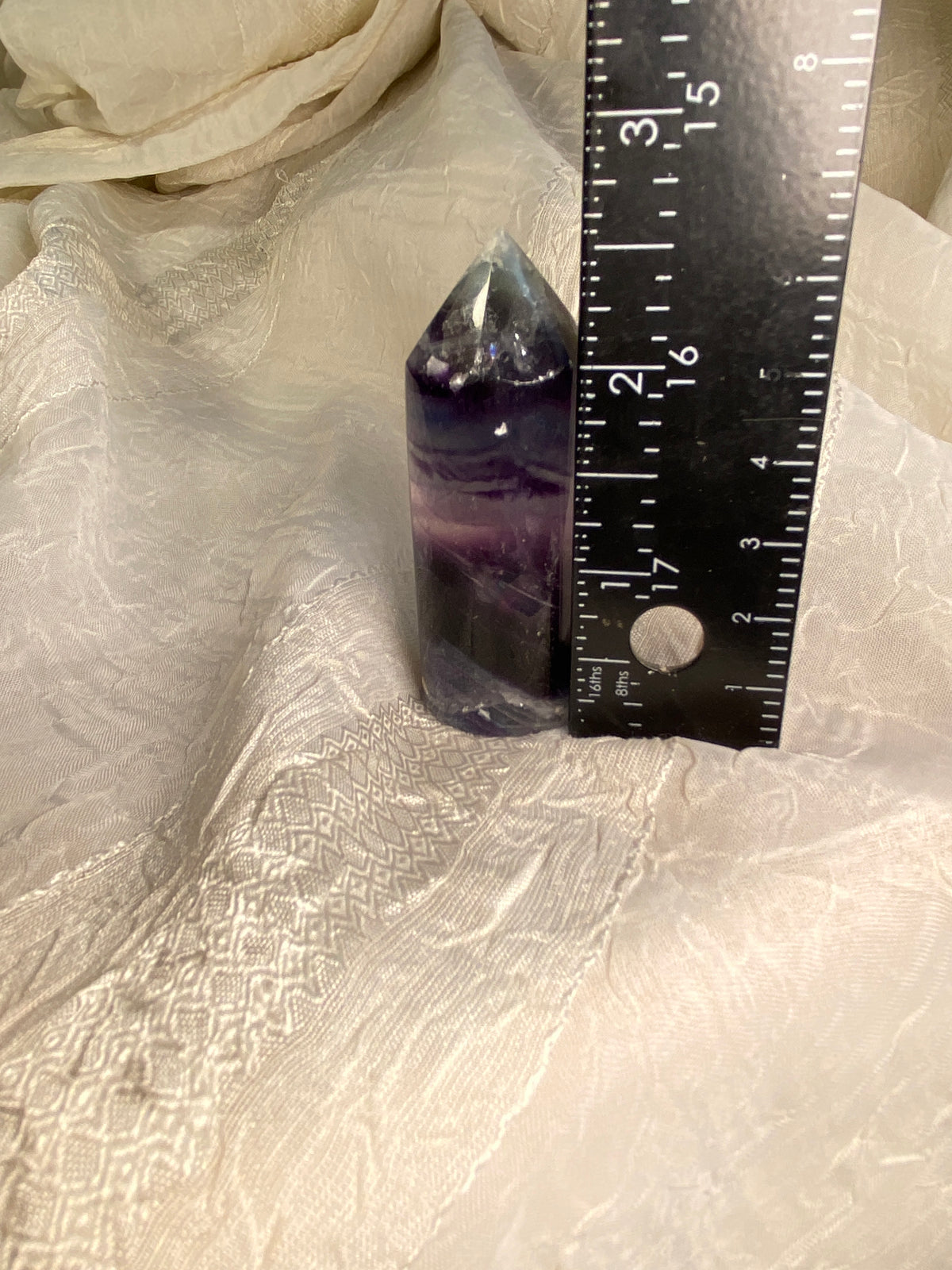 Rainbow Fluorite Cylinder Tower · No. 2