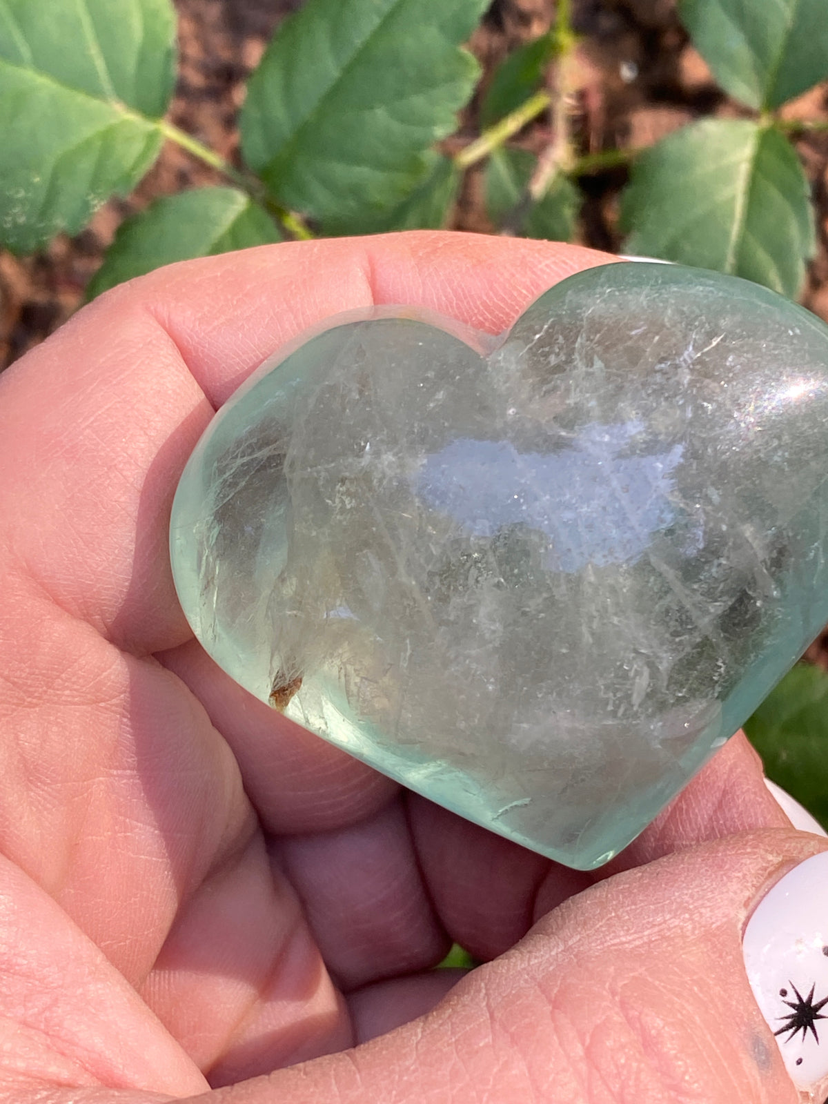Fluorite Puffy Heart
