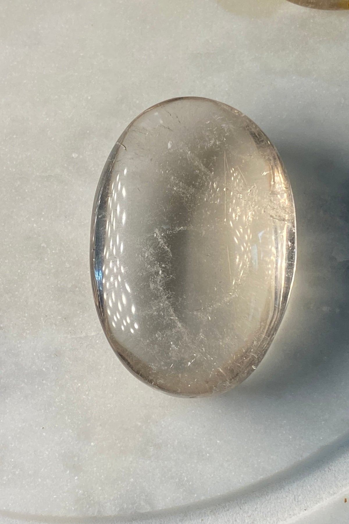 Clear Quartz Palm Stone