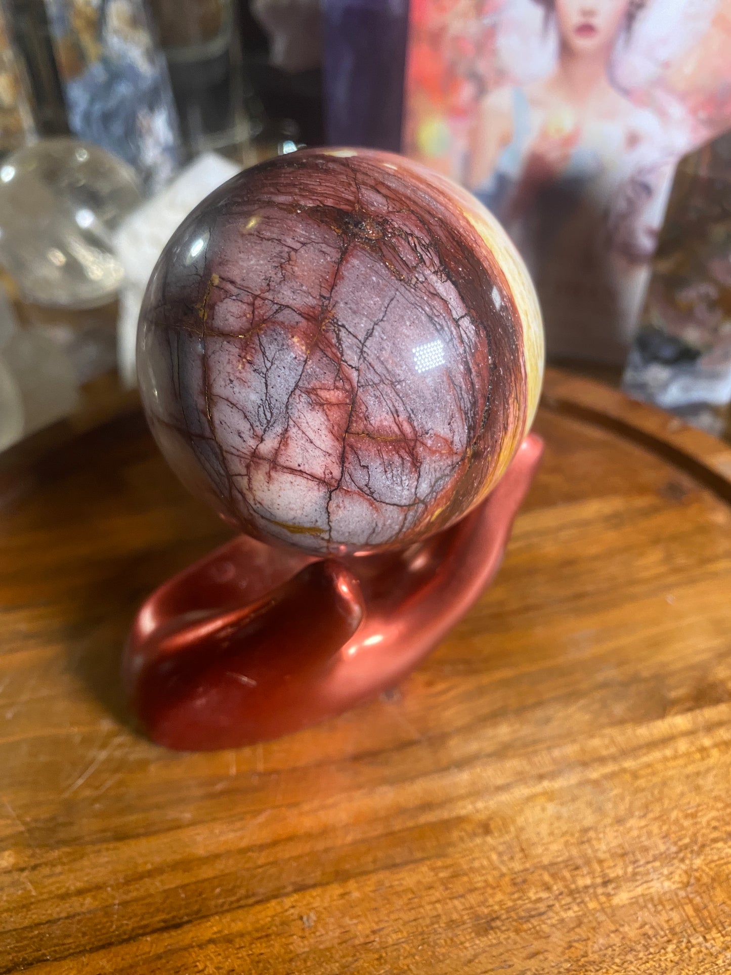 Gorgeous Mookite Jasper Sphere