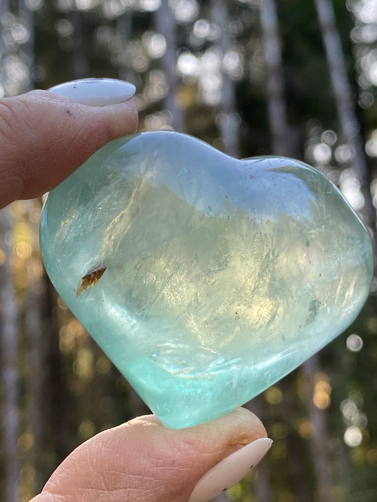 Fluorite Puffy Heart