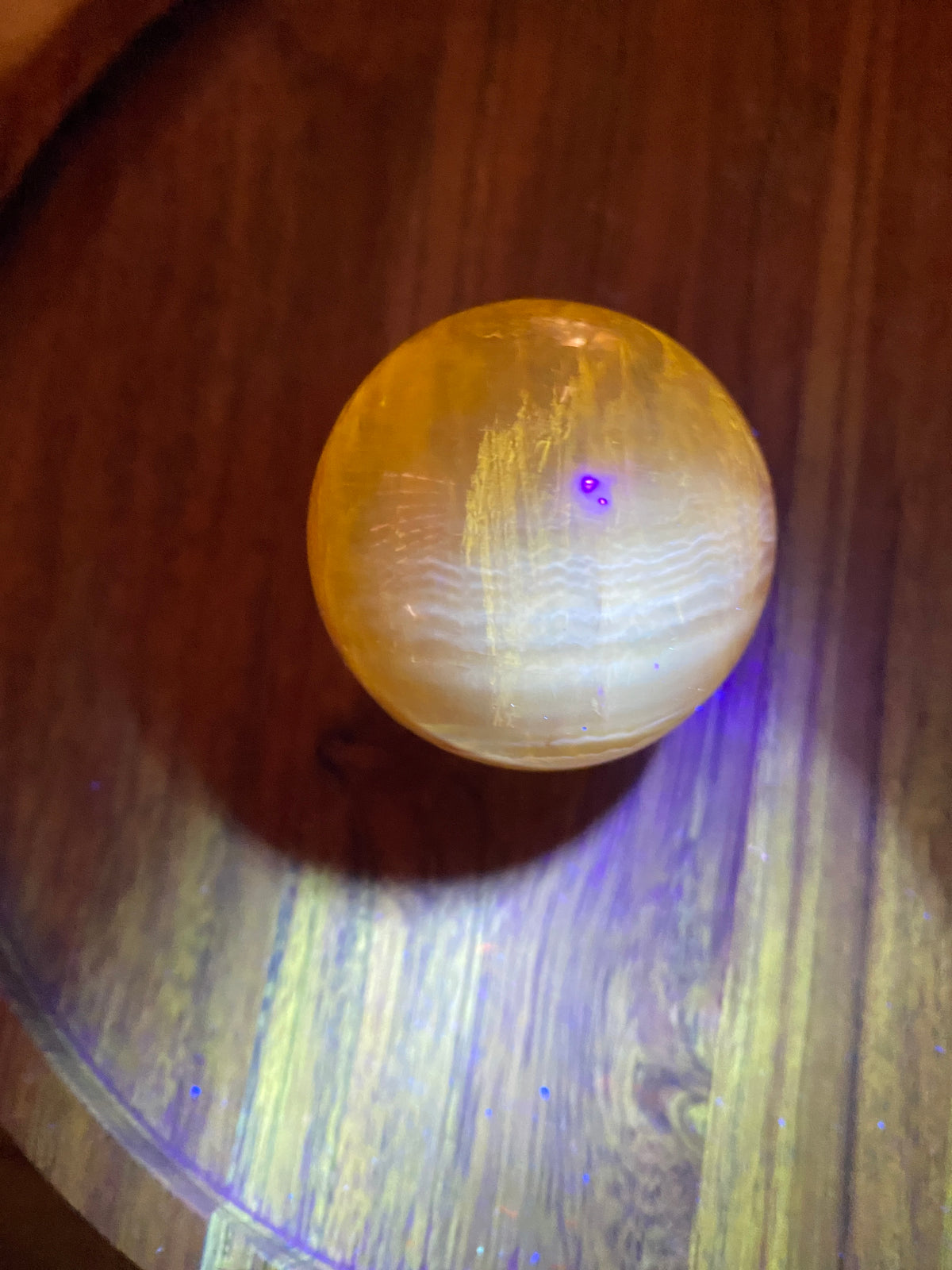 Yellow Fluorite Sphere