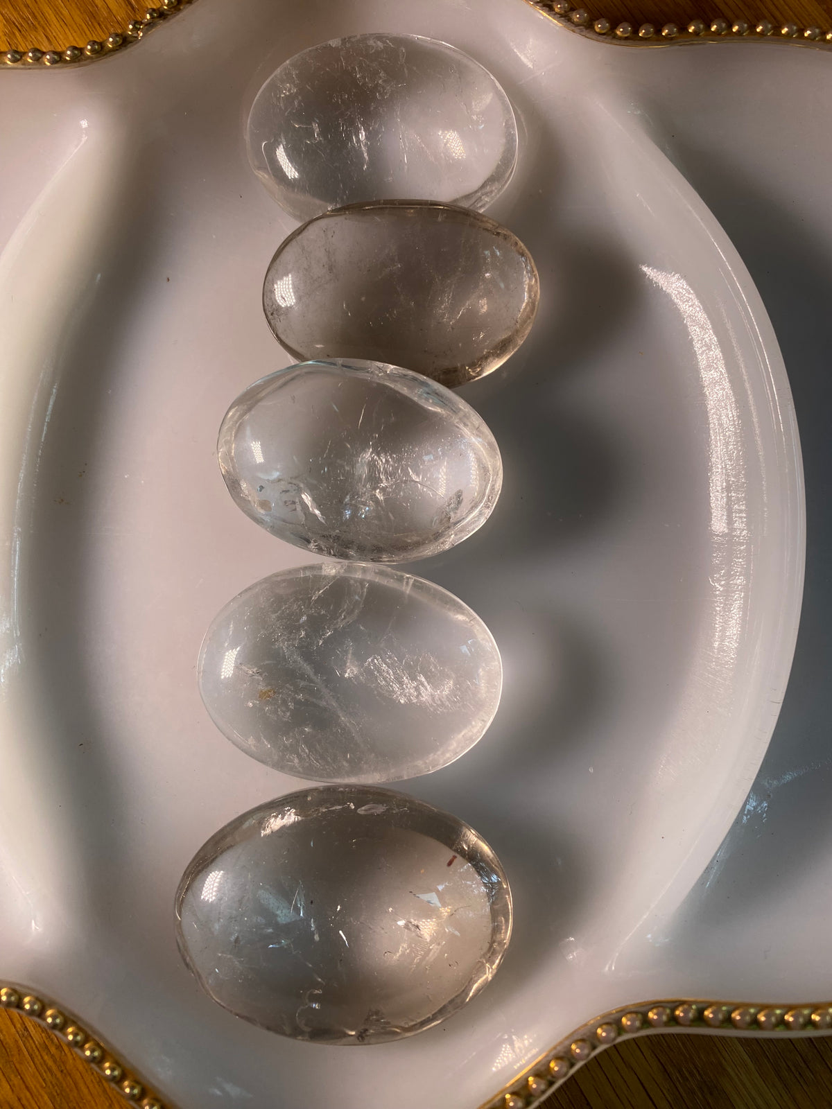 Clear Quartz Palm Stone