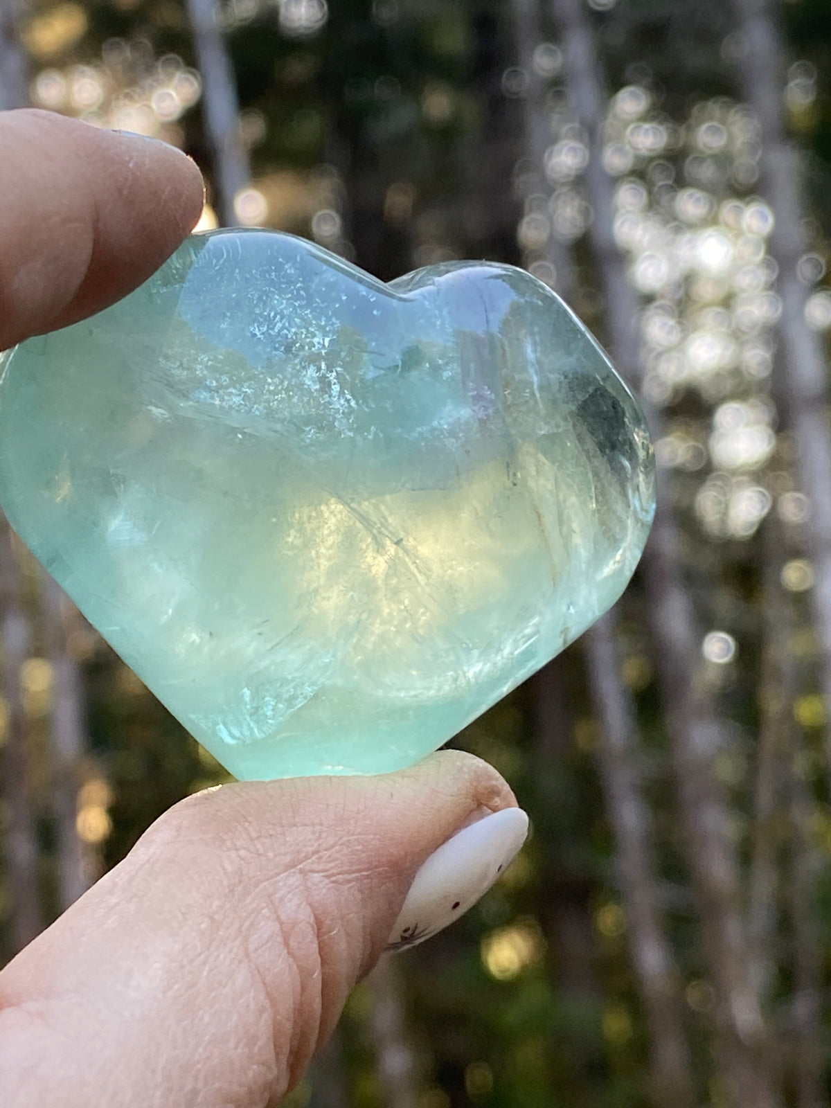Fluorite Puffy Heart